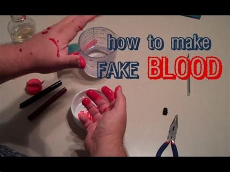 fake blood that won t stain clothing|how to make washable blood.